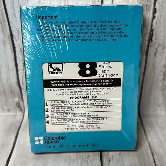 Kenny Rogers & Dottie West Classics 8 Track 8LO 500946 Columbia House NEW - Picture 3 of 4